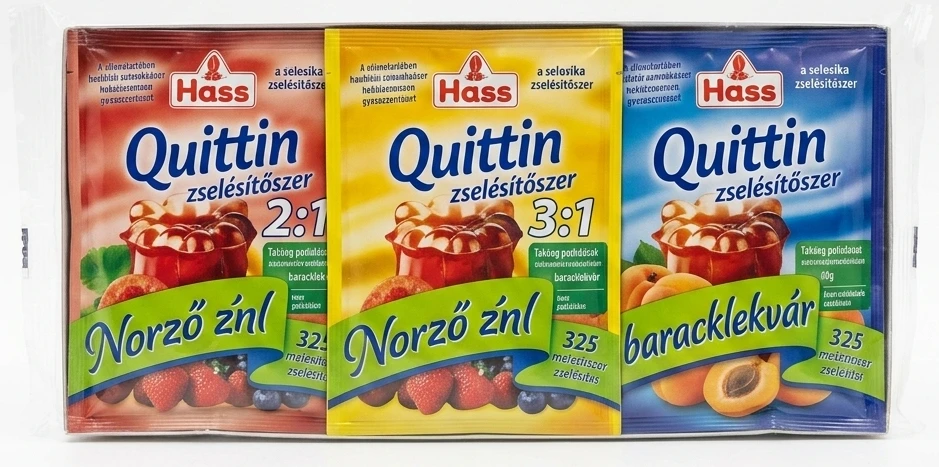 Hass Quittin zselésítőszer 2:1, 3:1, baracklekvár