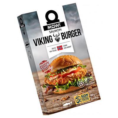 MOWI Viking Lazacburger Pankó Morzsában Elősütve 2 x 150 g
