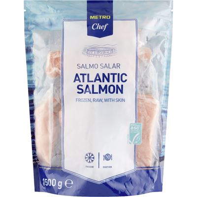 METRO Chef Gyorsfagyasztott Lazacfilé 10 x 150 g