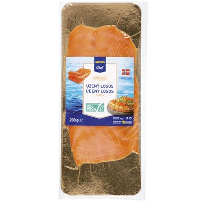 METRO Chef Szeletelt Füstölt Lazac 200 g