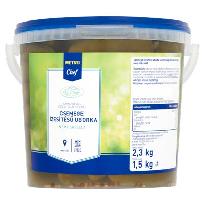 METRO Chef Csemege Ízesítésű Uborka Édesítőszerekkel 2,3 kg