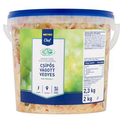 METRO Chef Vecsési Csípős Vegyes Vágott Édesítőszerrel 2 kg