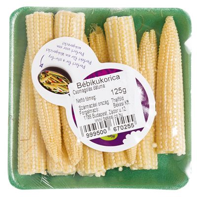 Friss Bébikukorica 125 g/tálca
