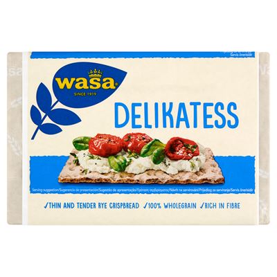 wasa Delikatess teljeskiőrlésű rozslisztból készült ropogós kenyér 270 g