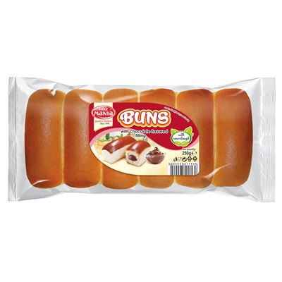 cake MaNIa Buns Csokoládé Krémmel Töltött Molnárka Kovásszal 6 db 250 g