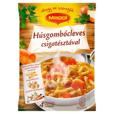 Maggi Húsgombócleves Csigatésztával 20 x 62 g
