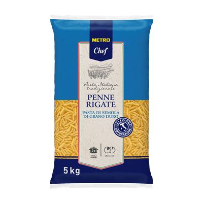 METRO Chef Penne Rigate Durumtészta 5 kg
