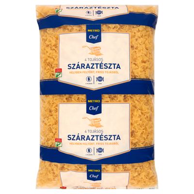 METRO Chef Fodros Kocka 4 Tojásos Száraztészta 5 kg