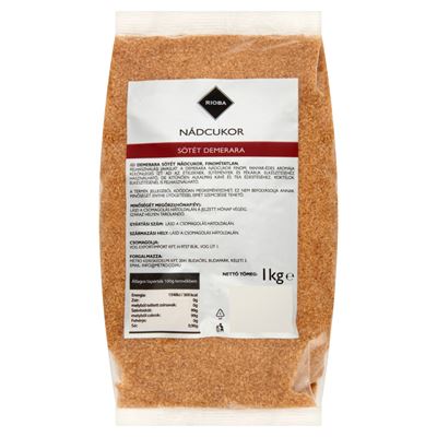RIOBA Sötét Demerara Nádcukor 1 kg