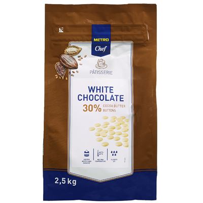 METRO Chef Fehércsokoládés Pasztilla 72% 2,5 kg
