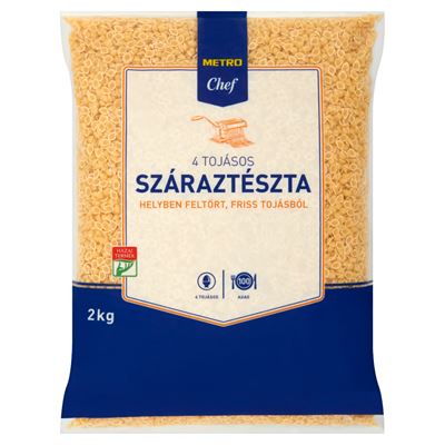 METRO Chef Kiskagyló 4 Tojásos Száraztészta 2 kg