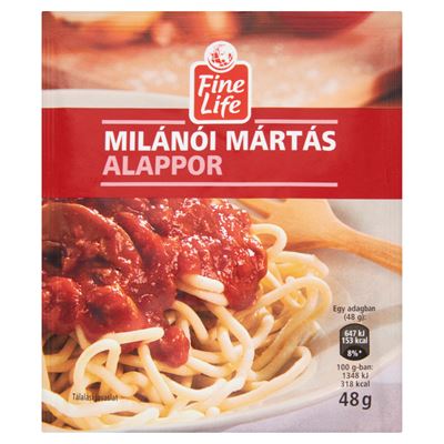 Fine Life Milánói Mártás Alappor 48 g
