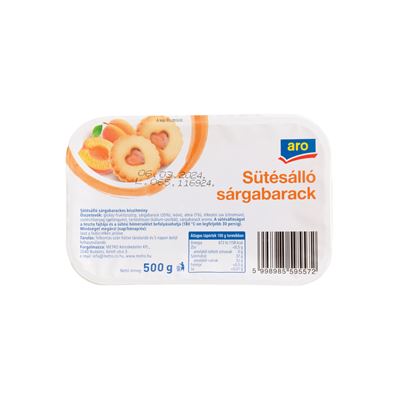 aro Sütésálló Sárgabarck Dzsem 500 g