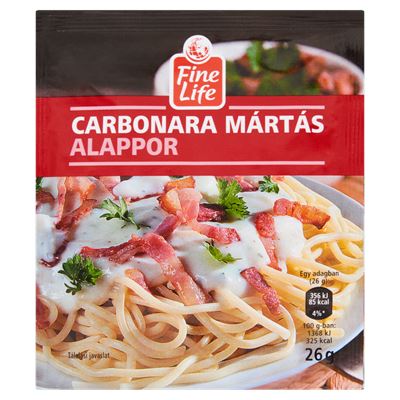 Fine Life Carbonara Mártás Alappor 26 g