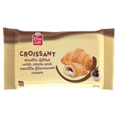 Fine Life Maxi Vanília és csokoládés Croissant 80 g