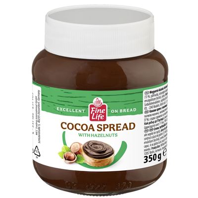 Fine Life Kakaós Mogyorókrém 350 g