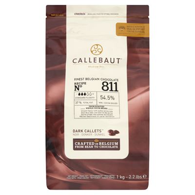 Callebaut 811NV étcsokoládé pasztillák 1 kg