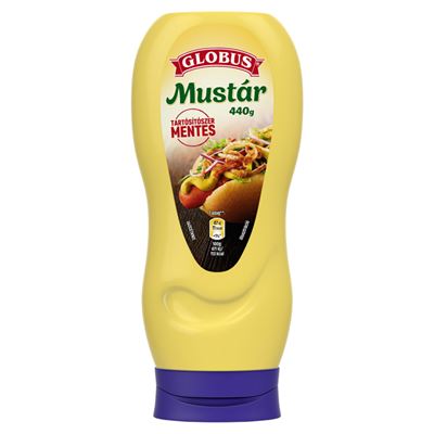 GLOBUS Klasszikus ízű Mustár 440g flakonos