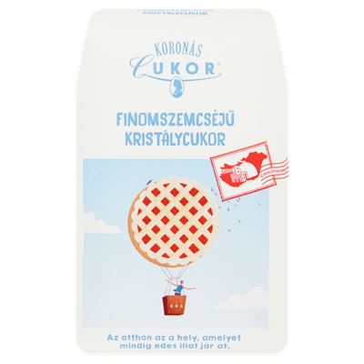 Koronás Cukor Finomszemcséjű Kristálycukor 10 x 1 kg