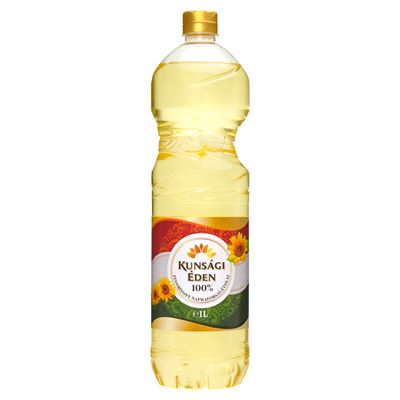 Kunsági Éden 100 % Finomított Napraforgó Étolaj 15 x 1 l