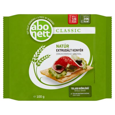 Abonett Classic Natúr Extrudált Kenyér 24 x 100 g