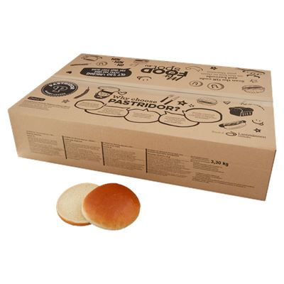 PASTRIDOR Gyorsfagyasztott Búzalisztből Készült Brioche Stílusú Hamburgerzsemle 30 x 110 g