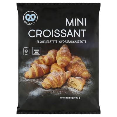 FRIGOTTI előkelesztett, gyorsfagyasztott mini croissant 600 g