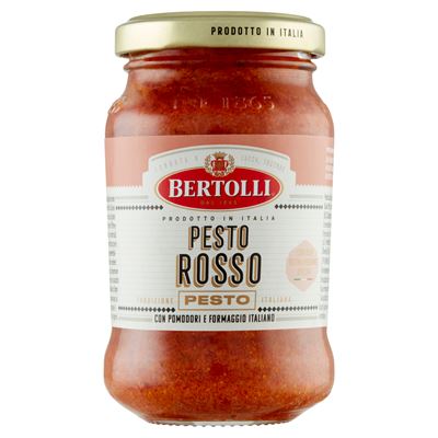 BERTOLLI Pesto Rosso bazsalikommal ízesített paradicsomos tésztaszósz 185 g