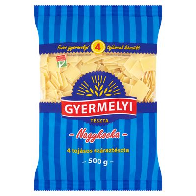 Gyermelyi Nagykocka 4 Tojásos Száraztészta 24 x 500 g