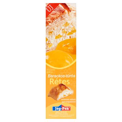 JÉG-PÉK Gyorsfagyasztott Barackos-Túrós Rétes 20 x 800 g