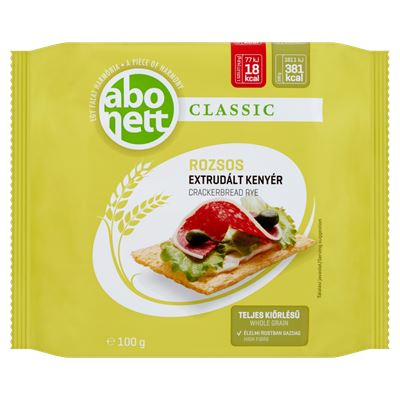 Abonett Classic Rozsos Extrudált Kenyér 12 x 100 g