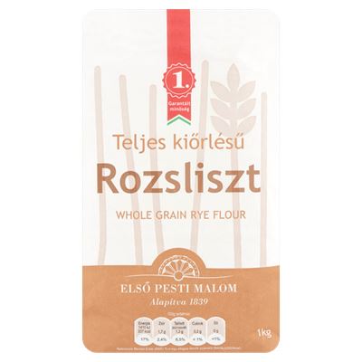 Első Pesti Malom Teljes Kiőrlésű Rozsliszt 1 kg