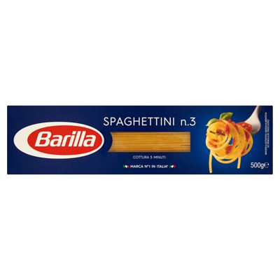 Barilla Spaghettini szálas durum száraztészta 500 g