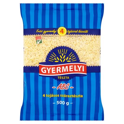 Gyermelyi ABC 4 Tojásos Száraztészta 16 x 500 g