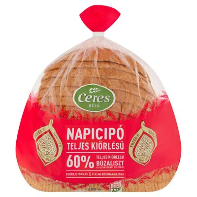 Ceres Napicipó teljes kiőrlésű kenyér 400 g