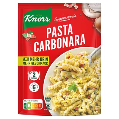 Knorr Spaghetteria Pasta Carbonara tészta szalonnás-tejszínes szószban 172 g