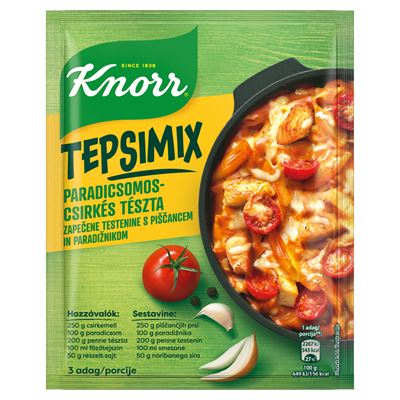 Knorr Tepsi Mix csirkés-paradicsomos tészta 48g