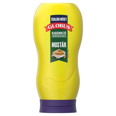 GLOBUS Klasszikus ízű Mustár 720g flakonos