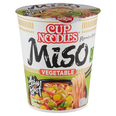 NISSIN Cup Noodles Miso Ízű Instant Tészta 67 g