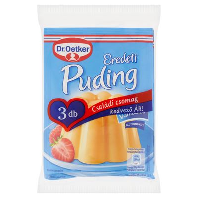 Dr. Oetker Eredeti Puding Vaníliaízű Gluténmentes 3 x 40 g
