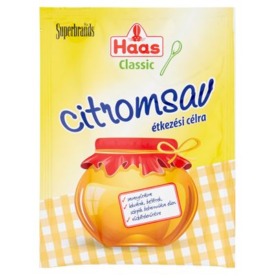 Haas Classic citromsav étkezési célra 15 g
