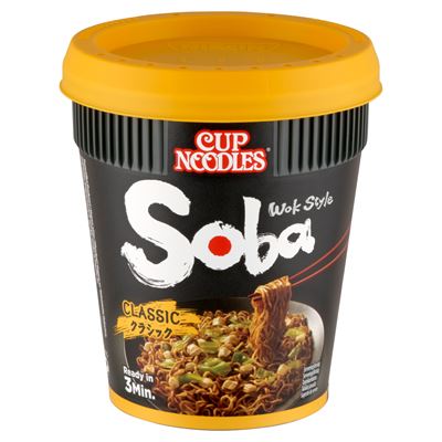 Soba Nissin Cup Noodles Soba instant tészta búzalisztből yakisoba ízesítő szósszal 90 g