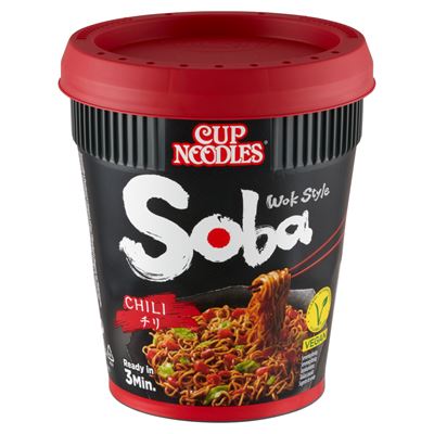 Soba Nissin Cup Noodles Soba instant tészta búzalisztből chili ízesítő szósszal 92 g