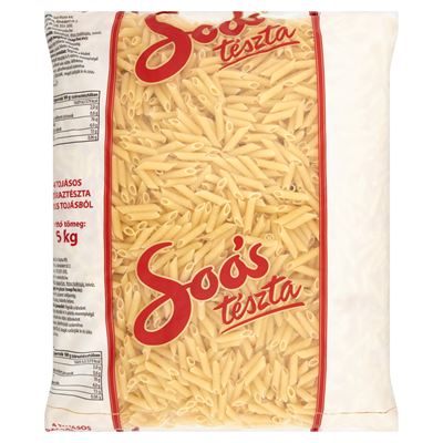 Soós penne 4 tojásos száraztészta 5 kg