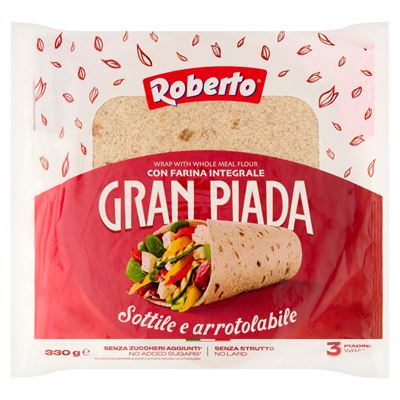 Roberto Granpiada Integrale Lepénykenyér Teljes Kiőrlésű Liszttel 3 x 110 g