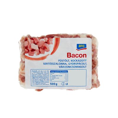 aro Füstölt Kockázott Bacon 500 g