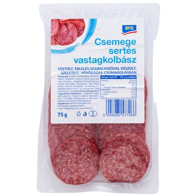 aro Szeletelt Csemege Vastagkolbász 75 g