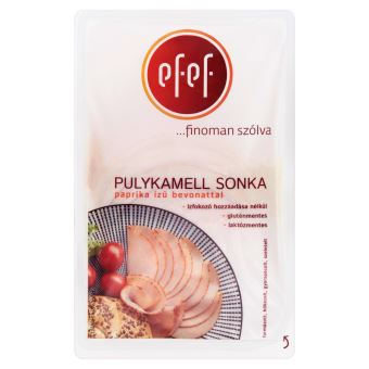 Efef Szeletelt Pulykamell Sonka Paprika Ízű Bevonattal 500 g