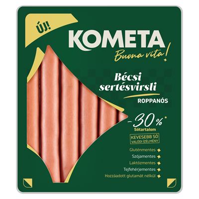 KOMÉTA Kometa Ínyenc Roppanós Bécsi Virsli Bükkfával Füstölve 800 g