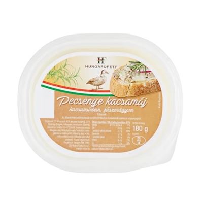 HUNGAROFETT Pecsenye Kacsamáj Kacsazsírban Fűszerágyon 180 g